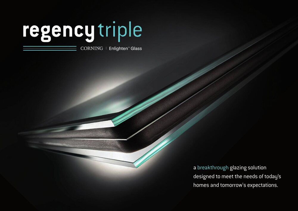 Front cover of the Regency Triple glazing brochure